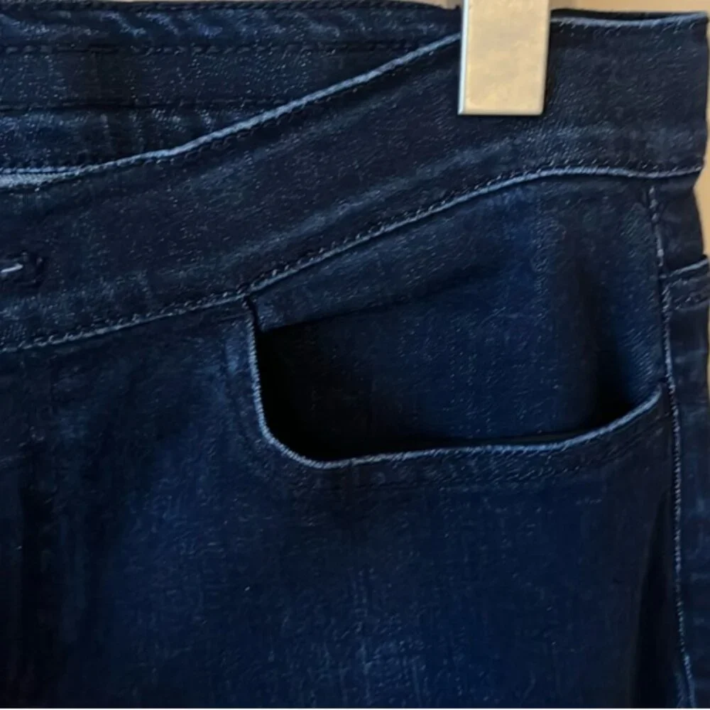 SET of 2 J.Jill Skinny Jeggings: Black & Dark Denim, Size 8 - Picture 8 of 9